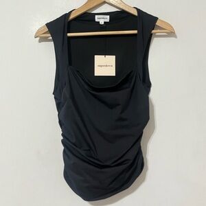 Superdown Becky Top in Black Small